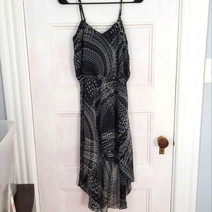 Express B&W High-Low dress